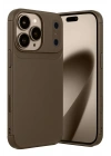 Mey İthalat®   iPhone 17 Pro Max Auto Focus Karbon Kapak - Kahverengi