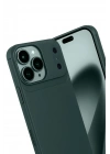 Mey İthalat®   iPhone 17 Pro Max Auto Focus Karbon Kapak - Koyu Yeşil