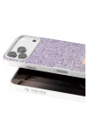 Mey İthalat®   iPhone 17 Pro Max Bright Simli Kapak - Lila