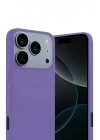 Mey İthalat®   iPhone 17 Pro Max First Silikon - Lila