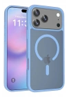 Mey İthalat®   iPhone 17 Pro Max Jota Magsafe Kapak - Açık Mavi