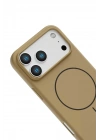 Mey İthalat®   iPhone 17 Pro Max Jully Magsafe Kapak - Çöl Titanyum
