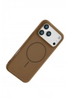 Mey İthalat®   iPhone 17 Pro Max Jully Magsafe Kapak - Kahverengi