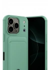 Mey İthalat®   iPhone 17 Pro Max Kelvin Kartvizitli Silikon - Açık Yeşil