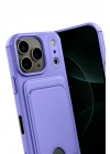 Mey İthalat®   iPhone 17 Pro Max Kelvin Kartvizitli Silikon - Lila