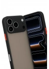 Mey İthalat®  iPhone 17 Pro Max Kılıf Montreal Silikon Kapak - Siyah
