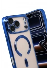 Mey İthalat®   iPhone 17 Pro Max Kross Magneticsafe Kapak - Lacivert