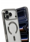 Mey İthalat®   iPhone 17 Pro Max Kross Magneticsafe Kapak - Titan Gri