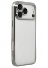 Mey İthalat®   iPhone 17 Pro Max  Lensli Silikon - Gümüş