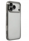 Mey İthalat®   iPhone 17 Pro Max  Lensli Silikon - Titan Gri