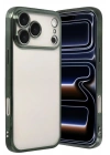 Mey İthalat®   iPhone 17 Pro Max  Lensli Silikon - Yeşil