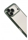 Mey İthalat®   iPhone 17 Pro Max  Lensli Silikon - Yeşil