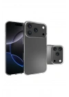 Mey İthalat®   iPhone 17 Pro Max Lüx Şeffaf Silikon - Şeffaf