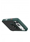 Mey İthalat®   iPhone 17 Pro Max Montreal Yüzüklü Silikon Kapak - Yeşil
