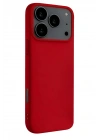Mey İthalat®   iPhone 17 Pro Max Nano içi Kadife Silikon - Kırmızı