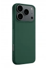 Mey İthalat®   iPhone 17 Pro Max Nano içi Kadife Silikon - Koyu Yeşil