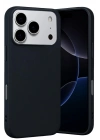 Mey İthalat®   iPhone 17 Pro Max Nano içi Kadife Silikon - Siyah