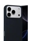 Mey İthalat®   iPhone 17 Pro Max Nano içi Kadife Silikon - Siyah