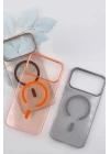 Mey İthalat®   iPhone 17 Pro Max PC Blank Magsafe Kapak - Siyah
