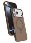 Mey İthalat®   iPhone 17 Pro Max Regal Magsafe Standlı Kapak - Çöl Titanyum