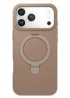 Mey İthalat®   iPhone 17 Pro Max Regal Magsafe Standlı Kapak - Çöl Titanyum