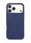 Mey İthalat®   iPhone 17 Pro Max Regal Magsafe Standlı Kapak - Lacivert