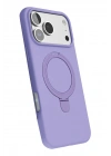Mey İthalat®   iPhone 17 Pro Max Regal Magsafe Standlı Kapak - Lila