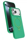 Mey İthalat®   iPhone 17 Pro Max Regal Magsafe Standlı Kapak - Yeşil