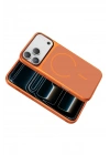 Mey İthalat®   iPhone 17 Pro Max Rush Magsafe Kapak - Turuncu