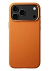 Mey İthalat®   iPhone 17 Pro Max Wonder Deri Magsafe Kapak - Turuncu