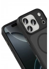 Mey İthalat®   iPhone 17 Pro Megane Magsafe Kapak - Siyah