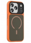 Mey İthalat®   iPhone 17 Pro Megane Magsafe Kapak - Turuncu