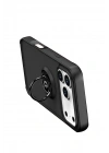 Mey İthalat®   iPhone 17 Pro Montreal Yüzüklü Silikon Kapak - Siyah