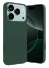 Mey İthalat®   iPhone 17 Pro Nano içi Kadife Silikon - Koyu Yeşil