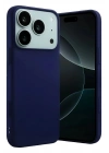 Mey İthalat®   iPhone 17 Pro Nano içi Kadife Silikon - Lacivert