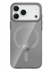 Mey İthalat®   iPhone 17 Pro PC Blank Magsafe Kapak - Natural Grey