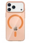 Mey İthalat®   iPhone 17 Pro PC Blank Magsafe Kapak - Turuncu