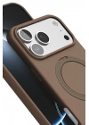 Mey İthalat®   iPhone 17 Pro Regal Magsafe Standlı Kapak - Çöl Titanyum