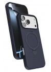 Mey İthalat®   iPhone 17 Pro Regal Magsafe Standlı Kapak - Lacivert