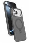 Mey İthalat®   iPhone 17 Pro Regal Magsafe Standlı Kapak - Titan Gri