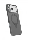 Mey İthalat®   iPhone 17 Pro Regal Magsafe Standlı Kapak - Titan Gri