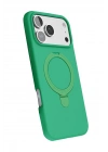 Mey İthalat®   iPhone 17 Pro Regal Magsafe Standlı Kapak - Yeşil