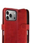 Mey İthalat®   iPhone 17 Pro Trend S Plus Kapaklı Kılıf - Kırmızı