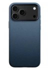 Mey İthalat®   iPhone 17 Pro Wonder Deri Magsafe Kapak - Lacivert