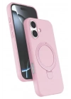 Mey İthalat®   iPhone 17 Regal Magsafe Standlı Kapak - Açık Pembe