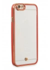 Mey İthalat®  iPhone 6 Kılıf Liva Lens Silikon - Kırmızı