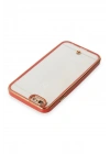 Mey İthalat®  iPhone 6 Kılıf Liva Lens Silikon - Kırmızı