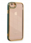 Mey İthalat®  iPhone 6 Kılıf Liva Lens Silikon - Yeşil