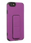 Mey İthalat®  iPhone 6 Kılıf Mega Standlı Silikon - Mor