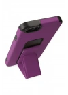 Mey İthalat®  iPhone 6 Kılıf Mega Standlı Silikon - Mor